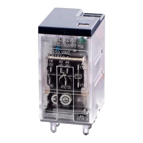 Relais RXM2LB2P7 8 pieds AC230V pour automatisme de portail et eclairage
