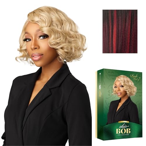 Sensationnel Chicbob Lace Frontwig-Bob Unit 7, BALAYAGEFIERYRED