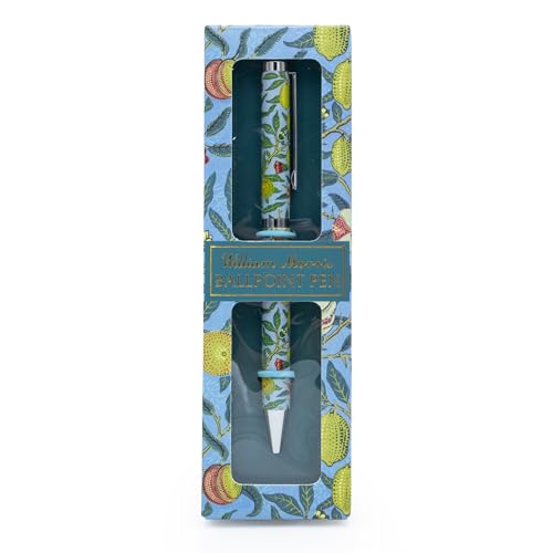 William Morris - Bolígrafo con diseño de frutas en caja de regalo, bolígrafo de tinta negra, elegante regalo de papelería