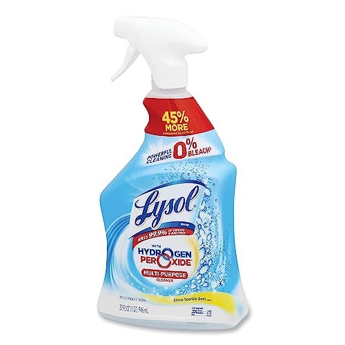 Lysol Cleaner Hydrogen Peroxide Multi-Purpose Cleaner Spray, Citrus, 32 Fluid Ounce - Thumbnail 5