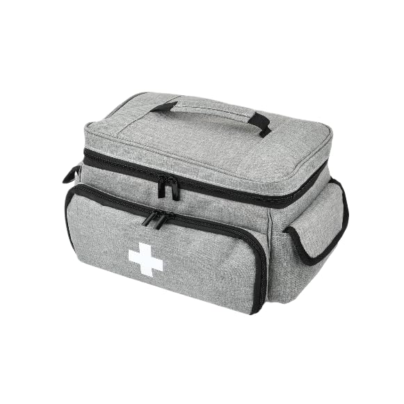 Trousse de secours vide grise et étanche pour le voyage