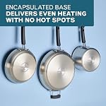 Farberware TrueCook Stainless Steel Frying Pan, 12-Inch, Silver - Image 5