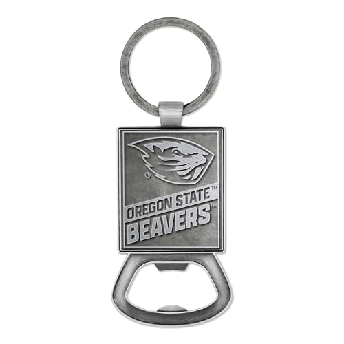 Rico Industries NCAA Oregon State Beavers Pewter Style Bottle Opener Keychain