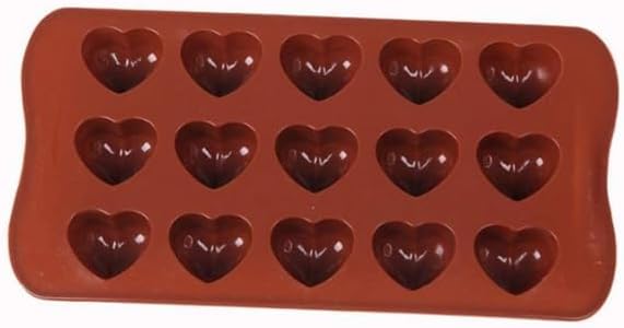 Silikon Kalp Şekilli Kalıp, Çikolata Şeker Buz ve Fondant İçin, Fırın ve Dondurucu Uyumlu Çok Amaçlı Pişirme Kalıbı Tekli - Görsel 1
