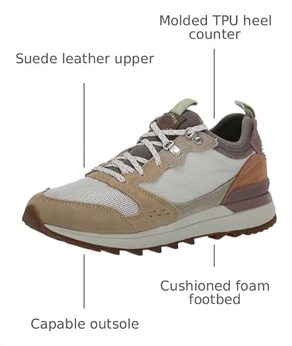 Merrell Merrell Women's Alpine 83 Sneaker Recraft Sneaker, Camel Multi, 7