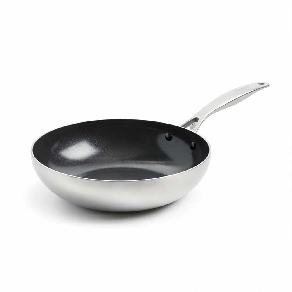 GreenPan Geneva, poêle wok 28 cm, céramique antiadhésive, induction
