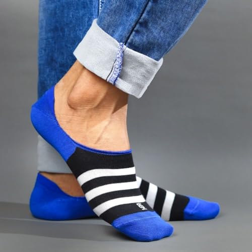 Image of SockSoho Premium Loafer Cotton Socks for MEN - (COLOR: Multicolor | Loafer Length | 7-12 UK Size)