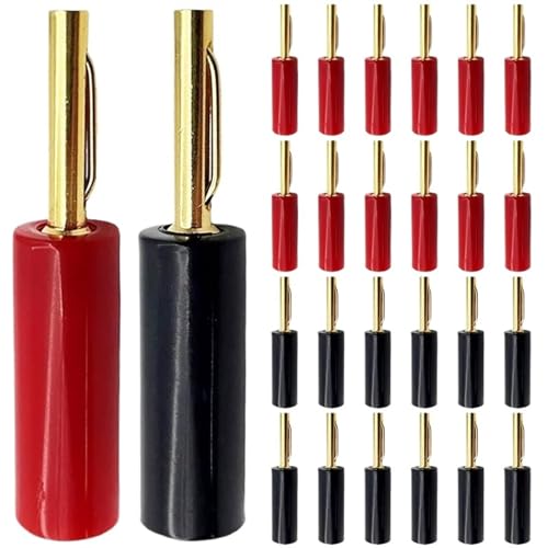 Conector banana de 4mm chapado en oro para transmisión de audio sin pérdida de señal