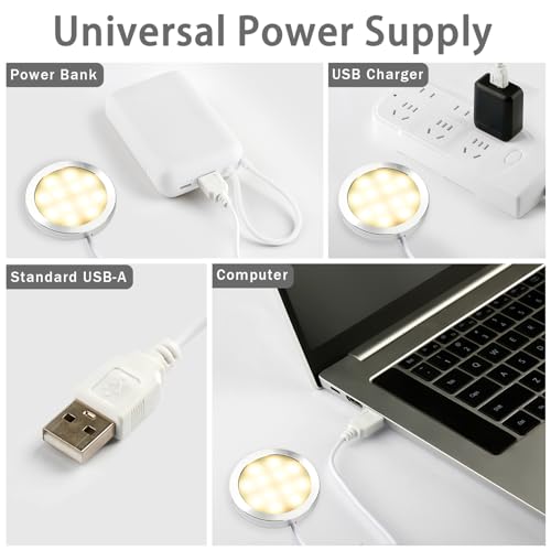Image of 3D Printer LED Lamp Kit 001, Compatible with Bambu lab A1 /A1mini /P1S /P1P /X1C Makerworld Maker's Supply hardware kit 5V USB Powered, 3000K Warm Light