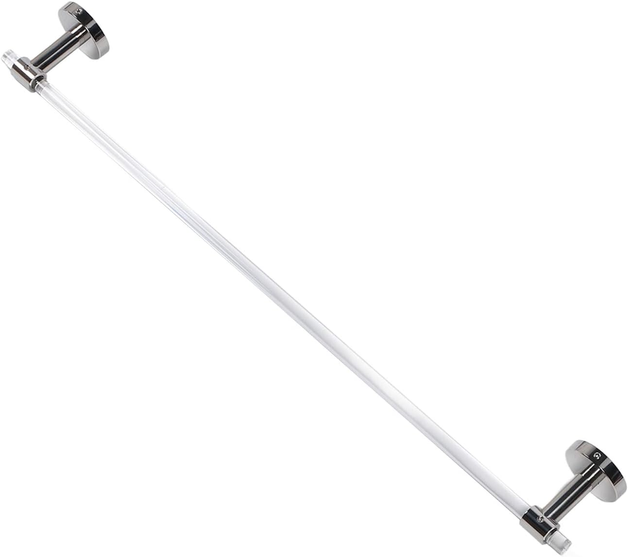 Minimalist Acrylic Bathroom Towel Towel Holder Rod Minimalist Acrylic Wall Mounted Towel Hanger Modern Bathroom Organizer (60cm)