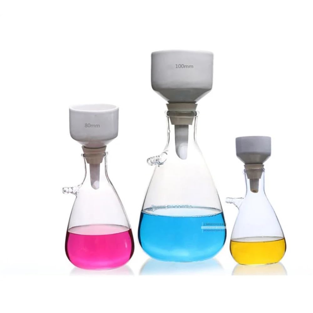 Cristalería de Laboratorio Dispositivo de filtración por succión de embudo, boquilla de vacío, juego de botellas de succión, papel de filtro de 1000 ml