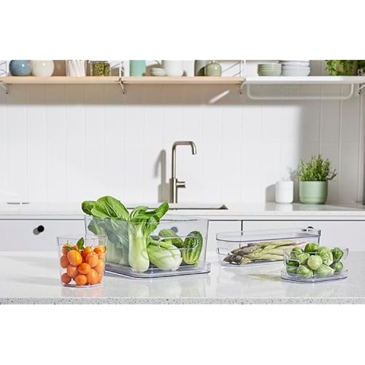 SmartStore Compact Clear Modular Storage Bin Container for Kitchen, XS