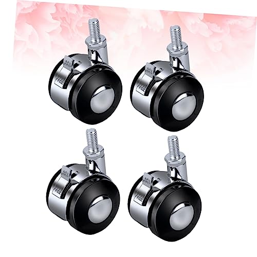 KOMBIUDA 4Pcs 2 Rodas De Eletrodomésticos Cadeira De Mesa Rodas De Cadeira De Escritório Móveis Roda