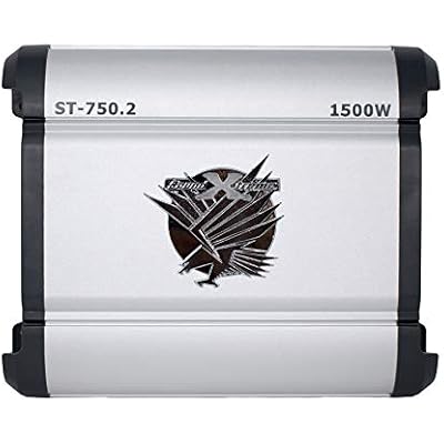 ST-750.2 Two Channel Amplifier 2 Ohm Stable 1500W w/ Remote Subwoofer Level Control