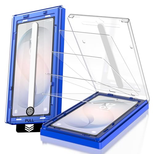 Image of EZ-GLAZ-4 Pack for Samsung Galaxy S26 Screen Protector [6.3 inch], Fingerprint Unlock, 9H Tempered Glass, Scratch Resistant, with Installation Box, Bubble-Free, HD Clear, Case Friendly