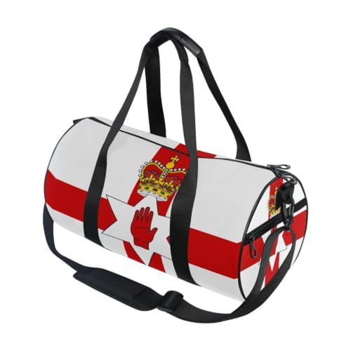 Bolsa de gimnasio para hombres y mujeres con bolsillo interno y diseño redondo