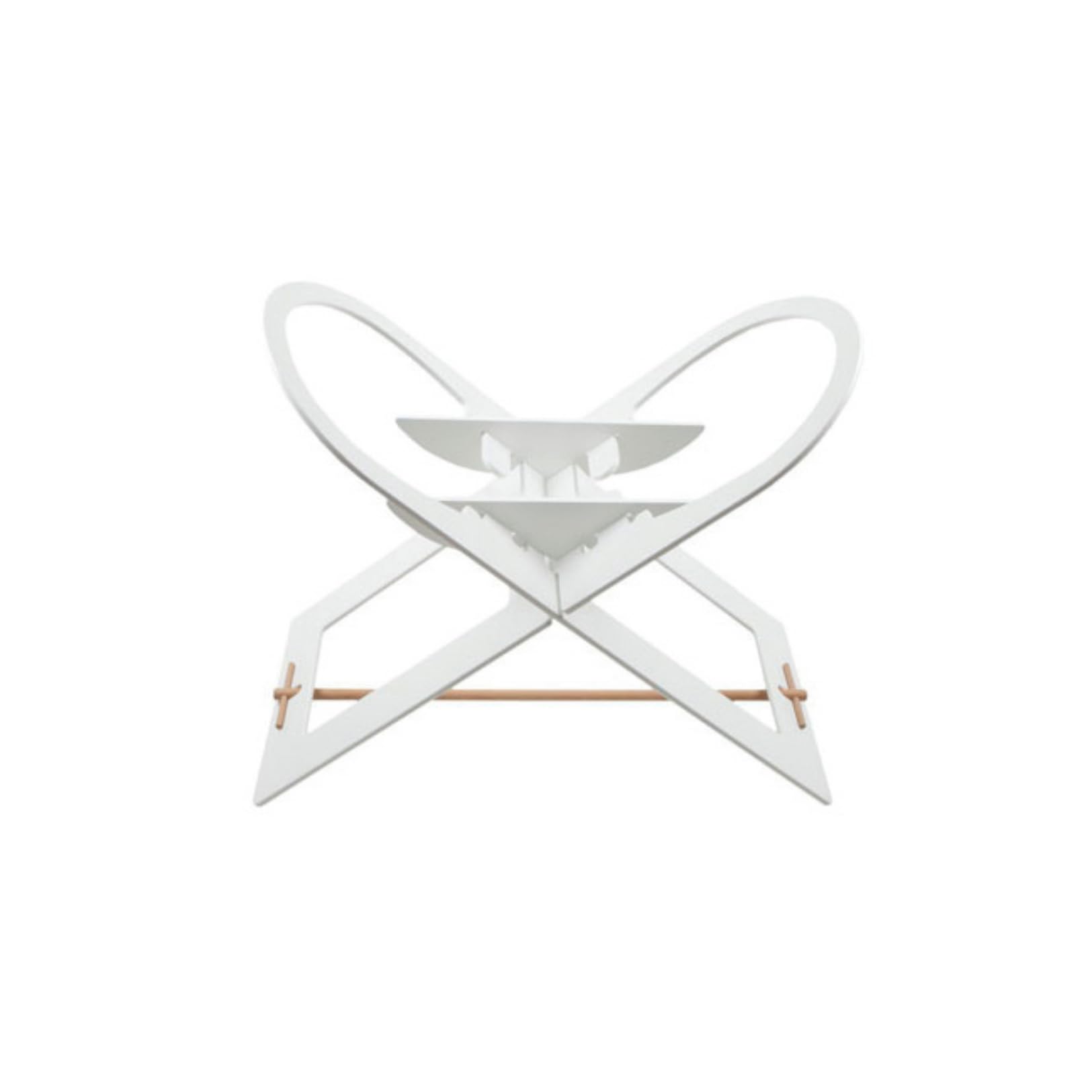 Noukie's - Supporto per culla in legno dipinto, colore: bianco