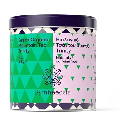 Symbeeosis Organic Mountain Tea Trinity- Antioxidant-Rich, Memory Boosting, and Immune System Enhancing Beverage, Three Species of Mountain Tea Blend, Caffeine-Free with Refreshing Aroma & Taste Cover