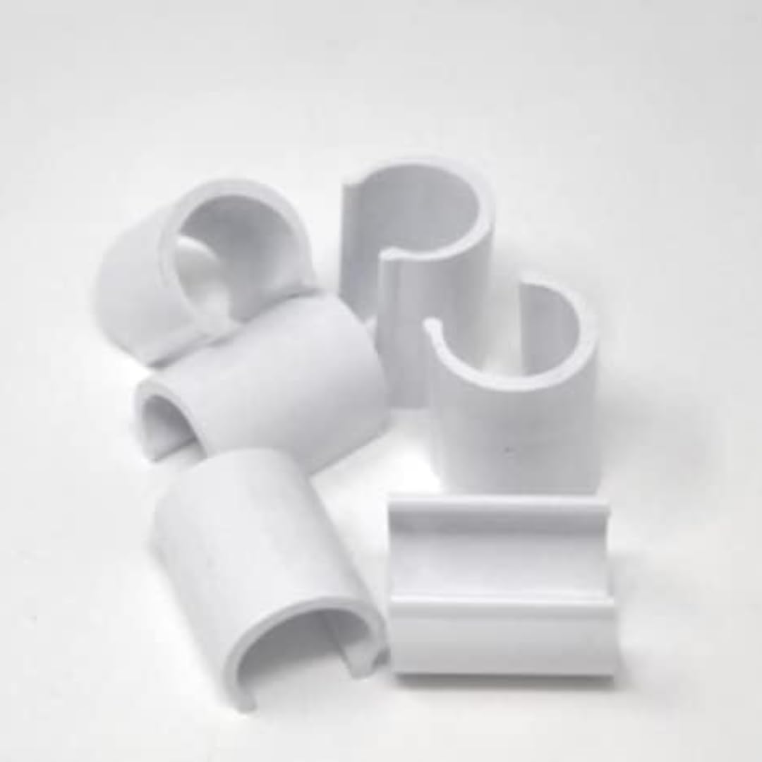 Set Clips Fermatelo In Plastica Pcv Per Serra, Fissaggio Telo Plastica O Rete, per fissare telone 32MM,25MM E 20MM per fissare il telo protettivo (10, 25mm)