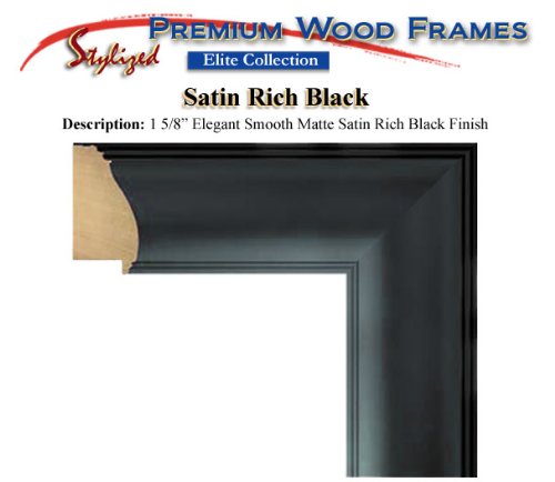 AllGiftFrames Triple College University Diploma Frame Three Degree License Display Horizontal Satin Black Wood Plaque Certificate Board Certification Document Holder Case Dual Major