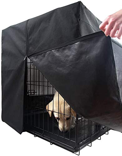 最安値 犬小屋ケージカバー ペットサークルカバー ケージカバー 犬猫用 防音 虫よけ 風よけ 日よけ 雨よけ 雪よけ 簡単取り付け 折りたたみ 収納便利 L 防水生地 76 48 53 Cm の価格比較