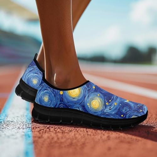 Image of Women's Loafers Slip On Slip Shoe Casual Walking Shoes Non Slip Work Shoes Mesh Athletic Sneakers
