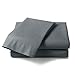 Zen Luxury 1500 Series Bed Sheets - Eco-Friendly, Hypoallergenic and Wrinkle Resistant Rayon Derived from - 4-Piece - Queen - Grey