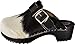 Produktbild BUXA bei Lusy011 Schweden Holz Clogs - Pantolette Gr.34 Schwarz-Weiss Echt Leder- Kuhfell (1452)
