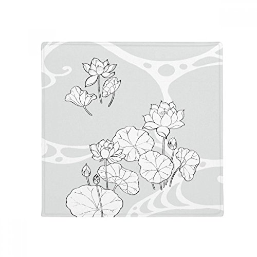 Tapis anti-dérapant lotus 50x50cm protège sol cuisine et animaux - 2