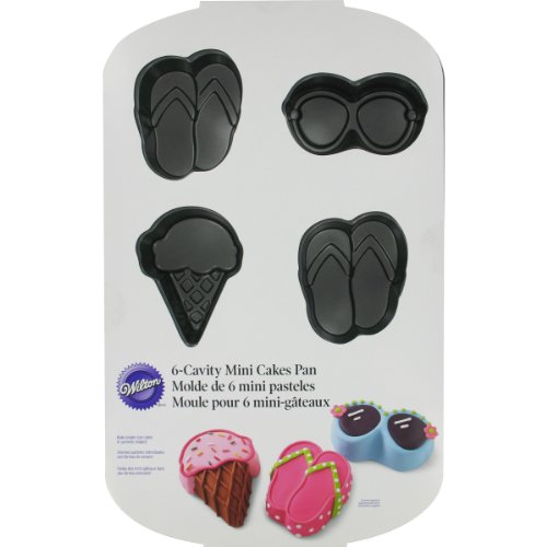 Wilton Nonstick 6-Cavity Summer Mini Cake Pan - //coolthings.us