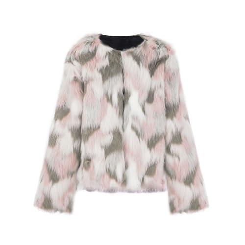 Kids Girls Fleece Tie Dye Jacket Round Neck Open Front Long Sleeve Comfy Coat Cute Warm Outwear for Toddler Girls3