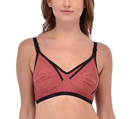 Image of Fabme Women's Melange Nursing Bra - Pack of 1 - (Cups B, C, D) (Sizes 30 to 44)