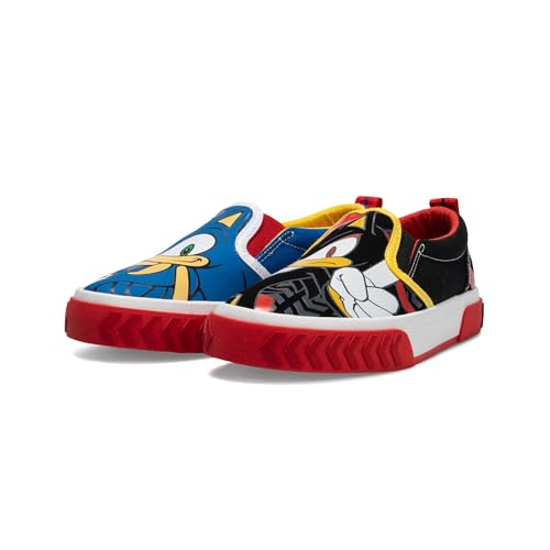 Image of Ground Up Sonic and Shadow Slip On Shoes for Boys