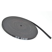 Black Strap MXL Open Synchronous Timing Belt MXL-025 MXL-037 Rubber Neoprene Fiberglass Width 3/4.8/6.4/9.5/12mm Pulley Conveyor Belts Size 4Meters, Color MXL-037Width 9.4mm