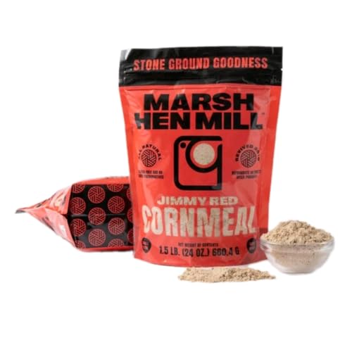 Marsh Hen Mill Jimmy Red Cornmeal, Stone Ground, 1.5 lb (24 oz)