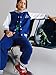 Cakaner Boy's 2 Piece Outfits Color Block Varsity Shirt and Pants Set (7-8T)