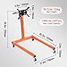 VEVOR Engine Stand, 1300 lbs (3/5 Ton) Rotating Engine Motor Stand with 360 Degree Adjustable Head, Cast Iron Motor Hoist Dolly, 4-Caster, 4 Adjustable Arms, for Vehicle Maintenance, Auto Repair