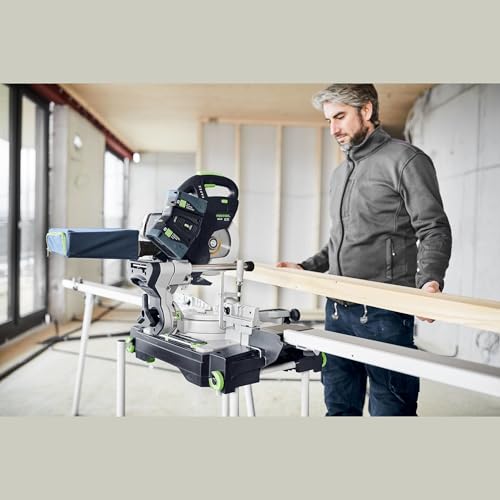Festool KAPEX KSC 60 EB-Basic Cordless Sliding Compound Miter Saw (576848) with 18V Energy Set, 2x 8.0Ah Batteries & SCA16 Charger (577328) thumbnail 6