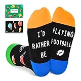 HAPPYPOP Football Gifts for Teen Kids - Gifts for Football Players Fans, Youth Teenage Boys Girl Kids Socks