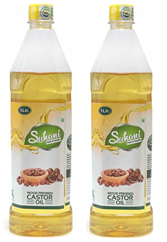 Image of Eywa Seeds & Exports Pvt Ltd Organic Castor Oil (2 Liter) Cold Pressed /Wood Pressed Oil | Arendiya /Castor Kachi Ghani Ka Tel By (Suhani) Eywa