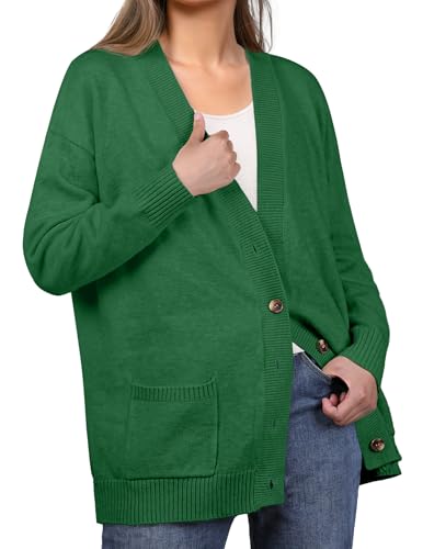 Image of GRECERELLE Women's 2025 Fall Cardigan Sweaters Oversized Open Front Button Knit Outwear Coats with Pockets