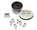 Butler in the Home Soda or Iced Tea Cup Shaped Paper Clips Great For Paper Clip Collectors or Office Gift - Comes in Round Tin with Lid and Gift Box (100 Count Brown)