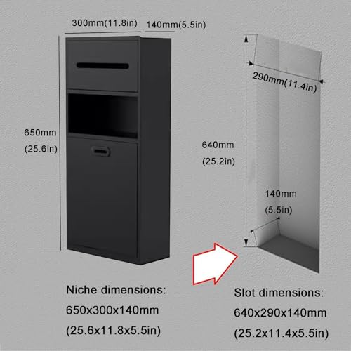 Étagère de douche encastrée inox : rangement mural étanche avec support