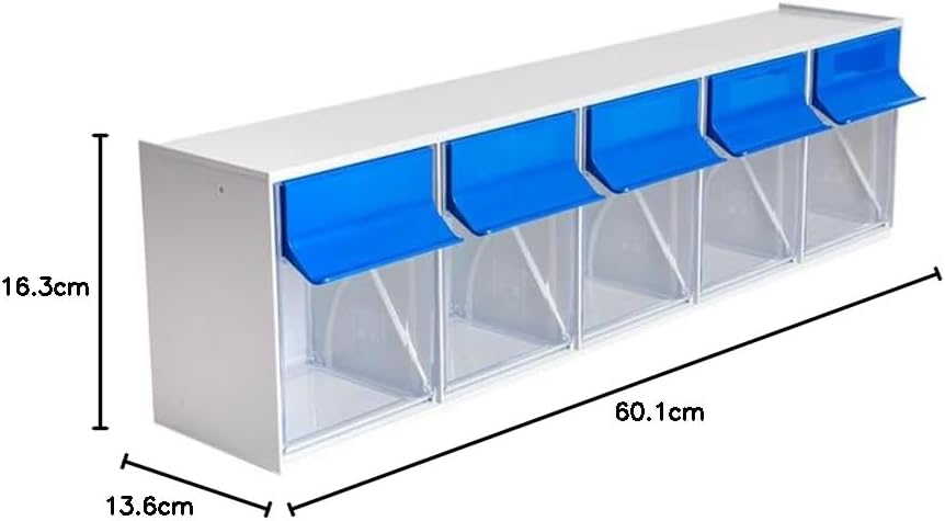 hünersdorff Transparent Container/Storage Box/Latch for Optimal MultiStore Storage System in Modular Principle Made of High-Impact Plastic (PS), No. 5