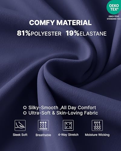 G4Free Maternity Overalls with Side Pockets Sleeveless Pregnancy Shorts Jumpsuit Adjustable Straps for Casual Wear Yoga Soft(Dark Navy,L) — view 2