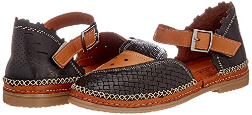 Manitu 910000-01, Sandali Donna, Nero, 40 EU