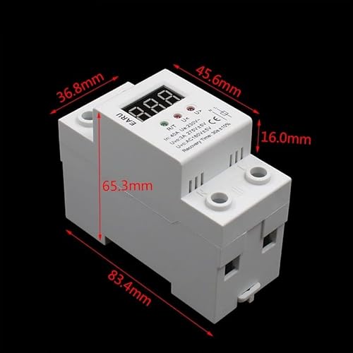 RFXCOM 2P 40-63A trilho guia Din recupera automaticamente e, em seguida, conecte o dispositivo de pr
