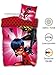 Produktbild Miraculous Bettwäsche Mädchen 135x200 cm | Kissenbezug 80x80 cm | Ladybug und Cat Bettwäsche-Set zum Wenden aus 100% Baumwolle Öko-Tex Standard | 100 Deutsche Standardgröße