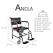 Mobiclinic, Ancla, Silla con WC con ruedas, silla de inodoro para minusválidos,...