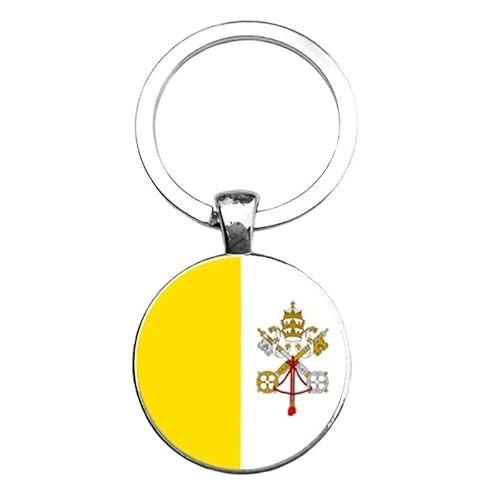 Art Attack Vatican City Flag Keychain, Items Map Country History